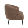 Neda Accent Chair | Soft Brown Boucle | Curved Barrel Back BM336013