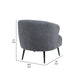 Neda Accent Chair | Soft Dark Gray Boucle | Curved Barrel Back BM336014