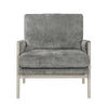 Mao Accent Armchair | Removable Cushion Cover | Brownish Gray Chenille BM336020
