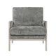 Mao Accent Armchair | Removable Cushion Cover | Brownish Gray Chenille BM336020