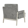 Mao Accent Armchair | Removable Cushion Cover | Brownish Gray Chenille BM336020