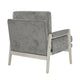 Mao Accent Armchair | Removable Cushion Cover | Brownish Gray Chenille BM336020