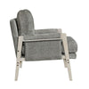 Mao Accent Armchair | Removable Cushion Cover | Brownish Gray Chenille BM336020