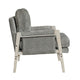 Mao Accent Armchair | Removable Cushion Cover | Brownish Gray Chenille BM336020