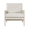 Mao Accent Armchair | Removable Cushion Cover | Soft Ivory Chenille BM336021