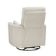 Rix Swivel Glider Recliner Chair w 2 Lumbar Pillows | Beige Corduroy BM336026