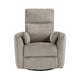 Rix Swivel Glider Recliner Chair | 2 Pillows | Taupe Brown Corduroy BM336028