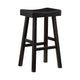 Casy 4pc Bar Height Table Set | 3 Contoured Stools | Black Rubberwood BM336035
