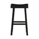 Casy 4pc Bar Height Table Set | 3 Contoured Stools | Black Rubberwood BM336035