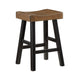 Casy 4pc Counter Height Table Set | 3 Contour Stools | Black and Brown BM336036