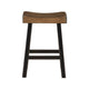 Casy 4pc Counter Height Table Set | 3 Contour Stools | Black and Brown BM336036