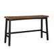 Casy 4pc Bar Height Table Set | 3 Contour Stools | Black Brown Wood BM336037