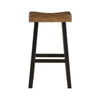 Casy 4pc Bar Height Table Set | 3 Contour Stools | Black Brown Wood BM336037