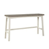 Casy 4pc Bar Height TableSet | 3 Contour Seat Stools | White and Brown BM336039