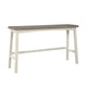Casy 4pc Bar Height TableSet | 3 Contour Seat Stools | White and Brown BM336039