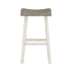 Casy 4pc Bar Height TableSet | 3 Contour Seat Stools | White and Brown BM336039
