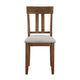 Penny 7pc Dinette Set | Table and 6 Beige Dining Chairs | Cherry Wood BM336047