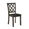 Oria 5pc Dinette Set | Table and 4 Lattice Dining Chairs | Gray Wood BM336049