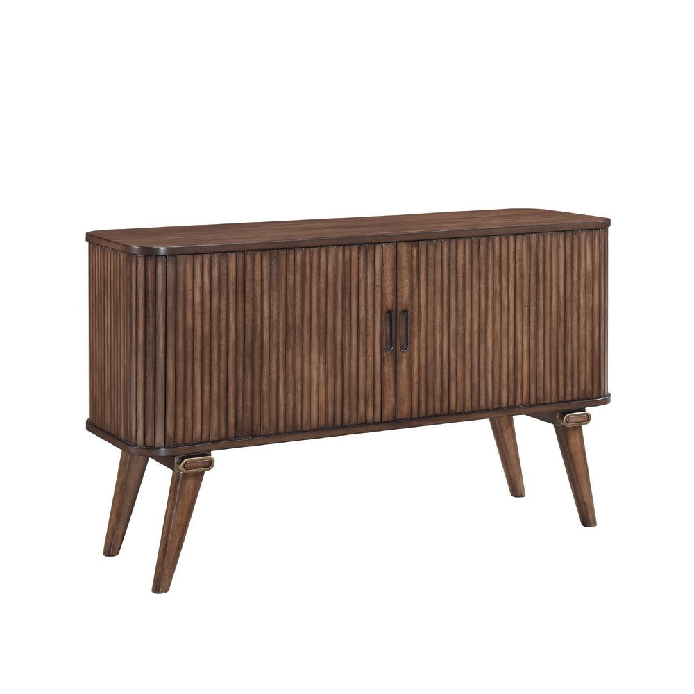 Manny Sideboard Buffet Console | 2 Drawers | Shelves and Doors | Brown