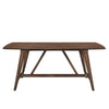 Manny Dining Table with Picnic Style Trestle Base | Walnut Wood 71’’ BM336053