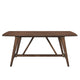 Manny Dining Table with Picnic Style Trestle Base | Walnut Wood 71’’ BM336053