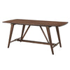 Manny Dining Table with Picnic Style Trestle Base | Walnut Wood 71’’ BM336053