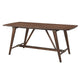 Manny Dining Table with Picnic Style Trestle Base | Walnut Wood 71’’ BM336053