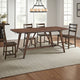 Manny Dining Table with Picnic Style Trestle Base | Walnut Wood 71"