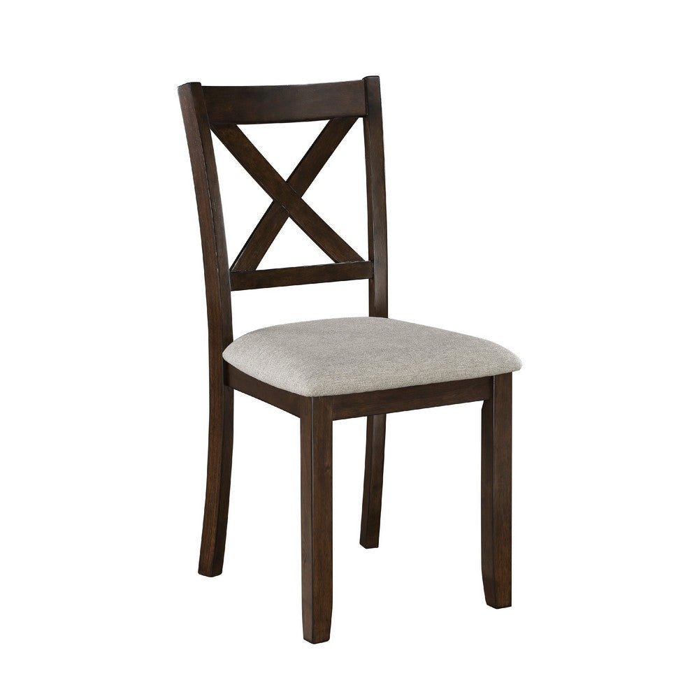 Cherie 7pc Dinette Set | Table and 6 X Back Dining Chairs | Brown BM336054