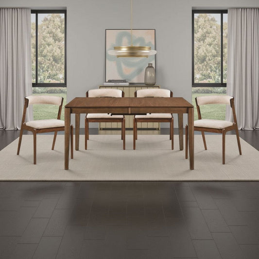 Nate Dining Table | Extension Butterfly Leaf | Walnut 60- 77"