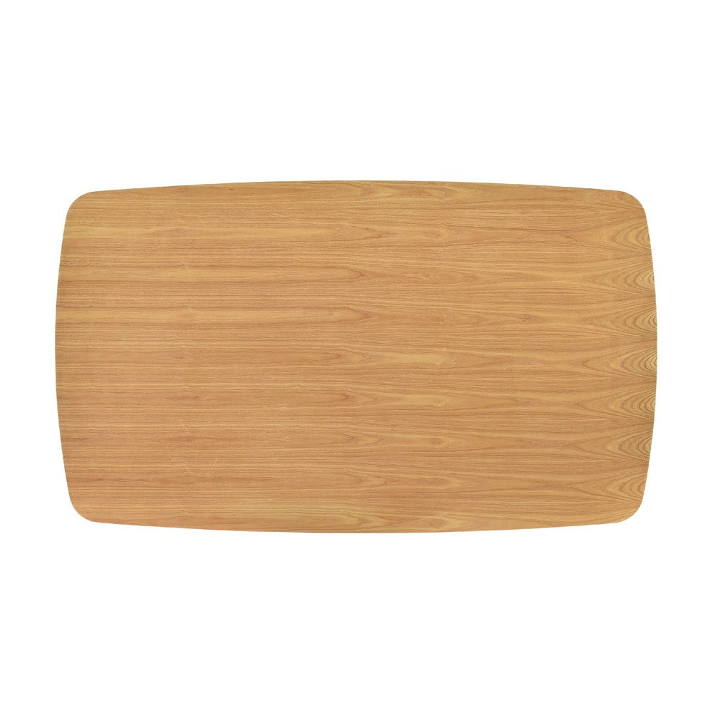 Jadie Dining Table | Tapered Legs | Natural Oak Wood Rectangular 60"