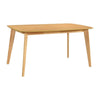 Jadie Dining Table | Tapered Legs | Natural Oak Wood Rectangular 60"
