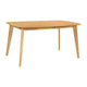 Jadie Dining Table | Tapered Legs | Natural Oak Wood Rectangular 60"