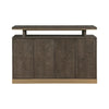 Greta Sideboard Buffet Console | 2 Cabinets Floating Top | Gold Brown BM336062