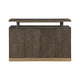 Greta Sideboard Buffet Console | 2 Cabinets Floating Top | Gold Brown BM336062