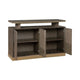 Greta Sideboard Buffet Console | 2 Cabinets Floating Top | Gold Brown BM336062