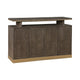 Greta Sideboard Buffet Console | 2 Cabinets Floating Top | Gold Brown