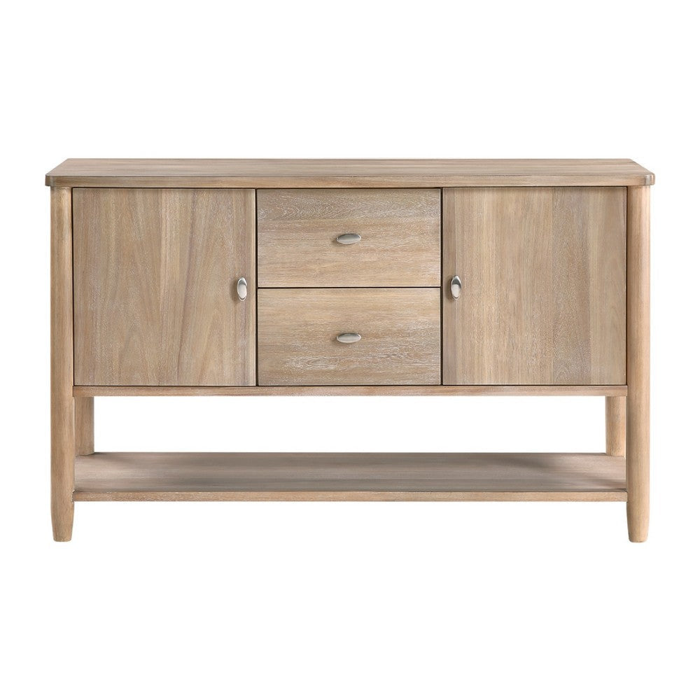 Rinie Sideboard Buffet Console | 2 Drawer and Cabinets | Brown BM336064