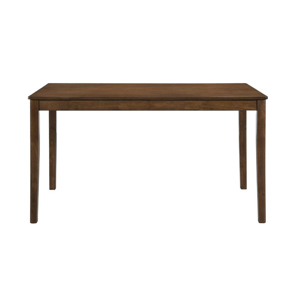 Katty Dining Table | Transitional Rectangular Chestnut Wood Top 56’’ BM336066