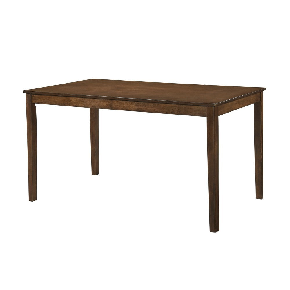 Katty Dining Table | Transitional Rectangular Chestnut Wood Top 56’’ BM336066