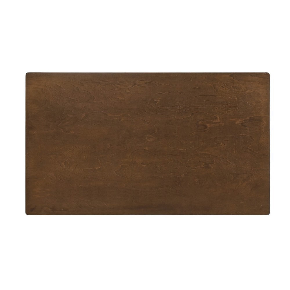 Katty Dining Table | Transitional Rectangular Chestnut Wood Top 56’’ BM336066