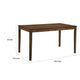 Katty Dining Table | Transitional Rectangular Chestnut Wood Top 56’’ BM336066