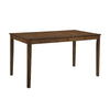 Katty Dining Table | Transitional Rectangular Chestnut Wood Top 56"