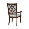 Jenie Armchair Set of 2 | Dark Walnut Inlay Cherry Wood | Beige Fabric BM336070