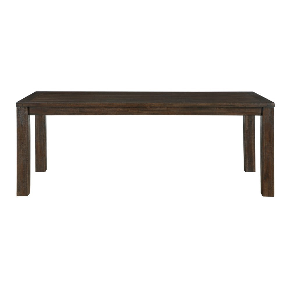 Harry Dining Table | Straight Legs | Rectangular Brown Acacia 79"