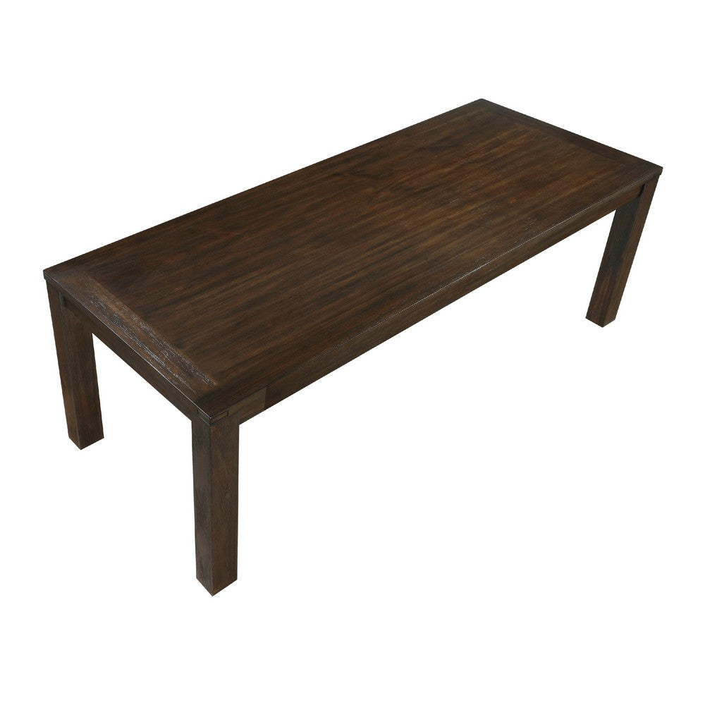Harry Dining Table | Straight Legs | Rectangular Brown Acacia 79"