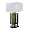 Saba Table Lamp with 3 Bulb | 4 Way Socket Switch | Silver Metal 27’’ BM336073