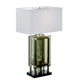 Saba Table Lamp with 3 Bulb | 4 Way Socket Switch | Silver Metal 27’’ BM336073