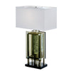 Saba Table Lamp with 3 Bulb | 4 Way Socket Switch | Silver Metal 27"