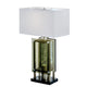 Saba Table Lamp with 3 Bulb | 4 Way Socket Switch | Silver Metal 27"
